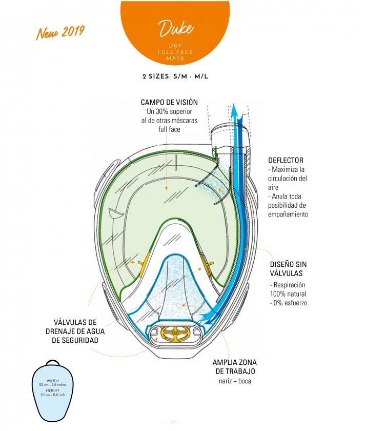 Masque Facial Duke Cressi - Prosub Plongée